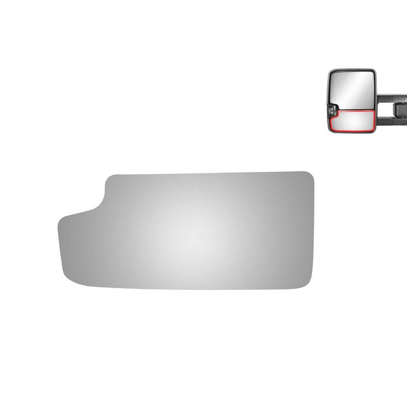 WLLW Mirror Glass fit for Chevy GMC C/K Pickup Tahoe Blazer Silverado Sierra Yukon Avalanche Escalade Driver Side (Lower Convex) - Image 1